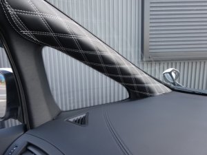 画像11: 30 アルファード/ヴェルファイア Aピラー 左右セット 純正レザー仕様 ダイヤカット カスタムインテリア 内装張替えキット