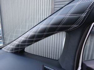 画像4: 30 アルファード/ヴェルファイア Aピラー 左右セット 純正レザー仕様 ダイヤカット カスタムインテリア 内装張替えキット