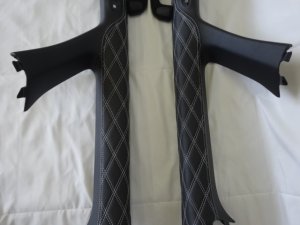 画像9: 30 アルファード/ヴェルファイア Aピラー 左右セット 純正レザー仕様 ダイヤカット カスタムインテリア 内装張替えキット