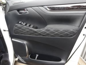 画像8: 30 アルファード/ヴェルファイア アルカンターラ仕様 ダイヤカット　スエード　内装張替えキット　6点セット価格　純正部品加工品