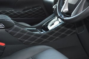 画像2: 30 アルファード/ヴェルファイア カスタムインテリア コンソールサイドパネル左右セット ダイヤカットスエード仕様 S-Cパッケージ等